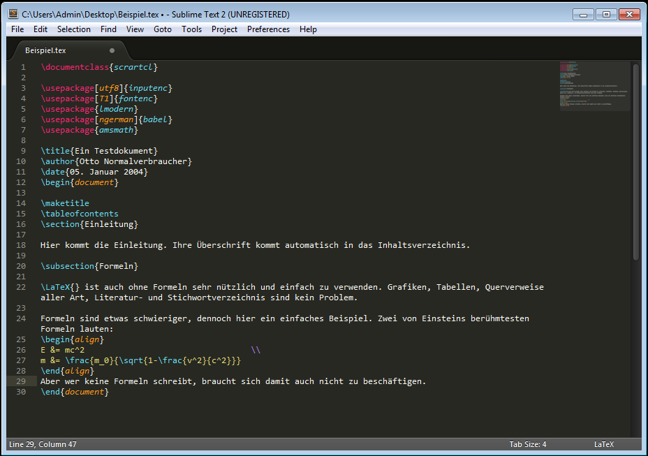 sublime-text-latex-beispiel